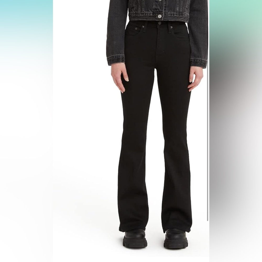 Levi's 726 Women's Black Flare Jeans